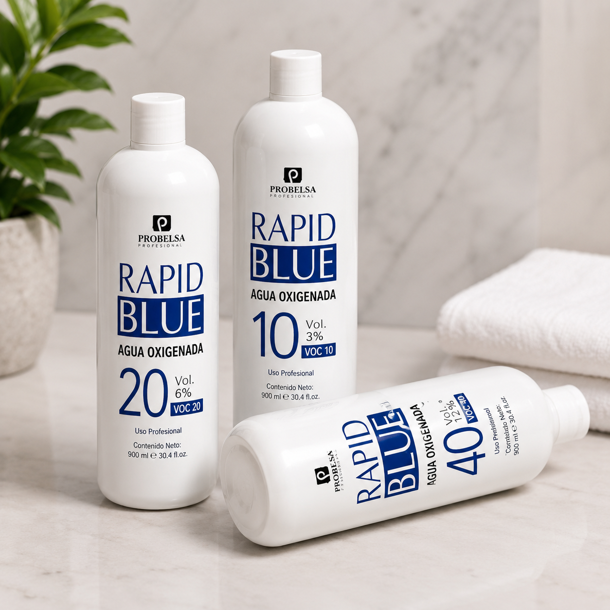 Agua Oxigenada Rapid Blue - Calidad Profesional para Coloración