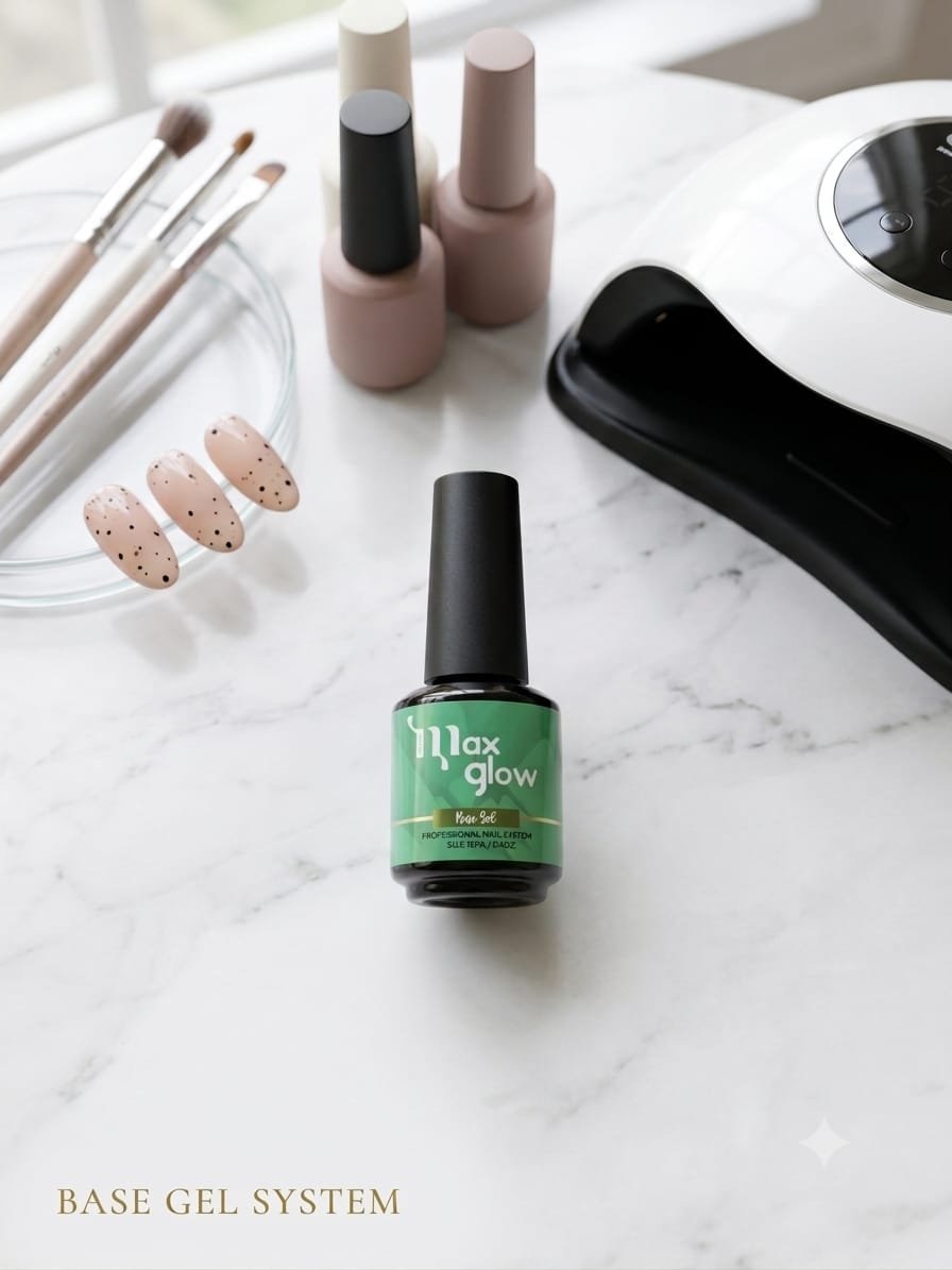 Max Glow Base Gel System – Preparación Profesional