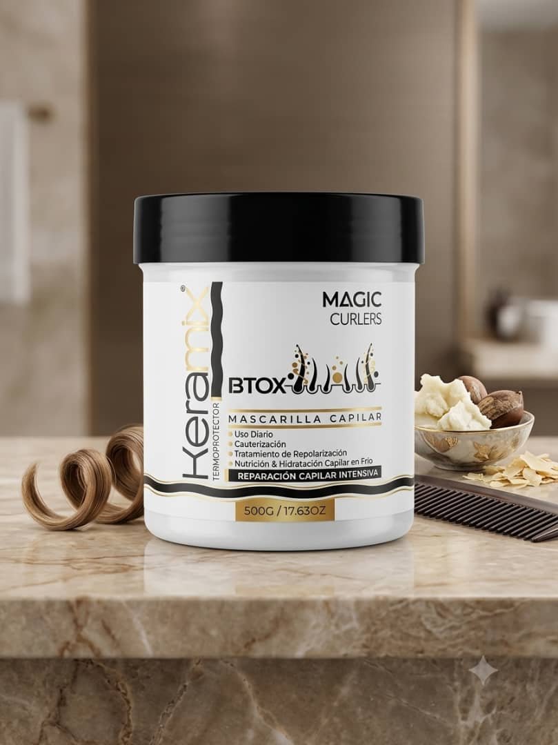 Mascarilla Capilar Keramix BTOX Magic Curlers - Reparación Intensiva (500g)