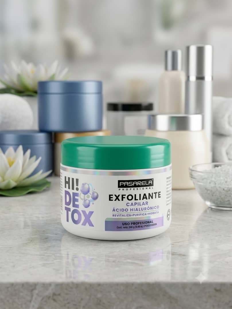 Exfoliante Capilar Pasarela Profesional Hi! Detox - Ácido Hialurónico (240g)