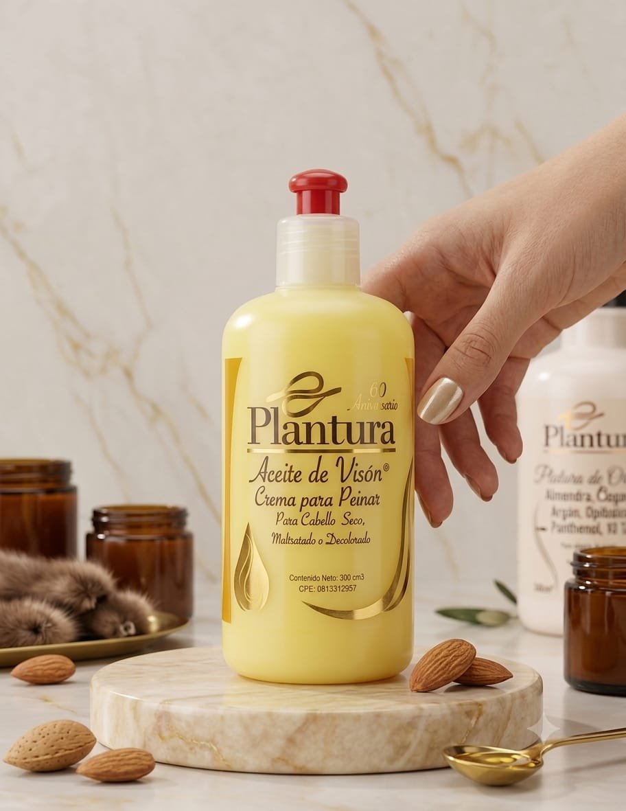 Crema para Peinar Plantura - Aceite de Visón (300 ml)
