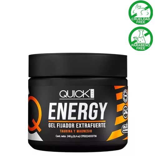 Gel Fijador Extrafuerte Quick Fix Energy - Taurina y Magnesio