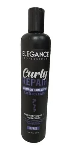 Shampoo Elegance Curly Repair - Especial para Cabellos Finos y Rizados