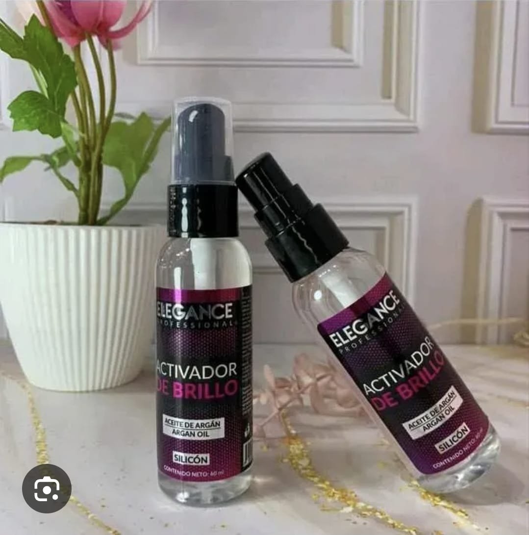 Activador de Brillo Elegance Professional - Nutrición con Aceite de Argán