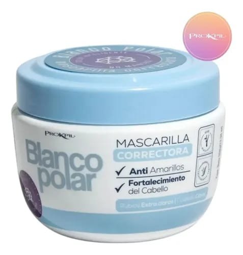 Mascarilla Correctora ProKpil "Blanco Polar" - Anti-Amarillos y Fortalecimiento