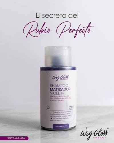 Shampoo y Acondicionador Matizador Violet+ de Wig Gloss