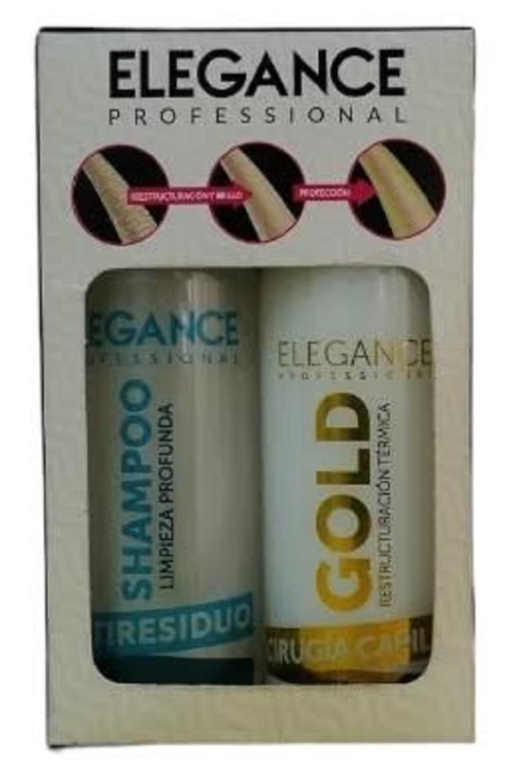 Kit Cirugía Capilar Gold Elegance Professional - Limpieza Profunda y Reestructuración