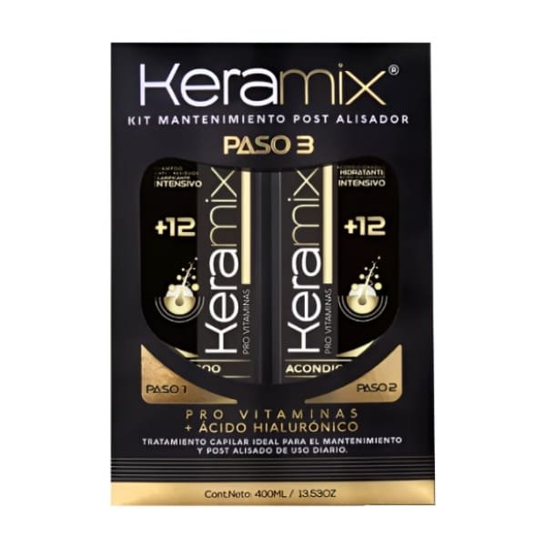 Kit Mantenimiento Post Alisador Keramix (+12) - Pro Vitaminas y Ácido Hialurónico