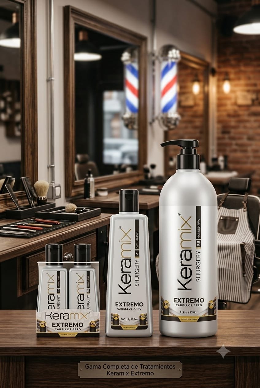 Keramix Extremo Cabellos Afro - Sistema de Tratamiento Profesional