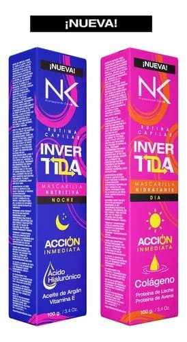 Rutina Capilar Invertida NK - Cuidado Nutritivo y Hidratante de Día y Noche