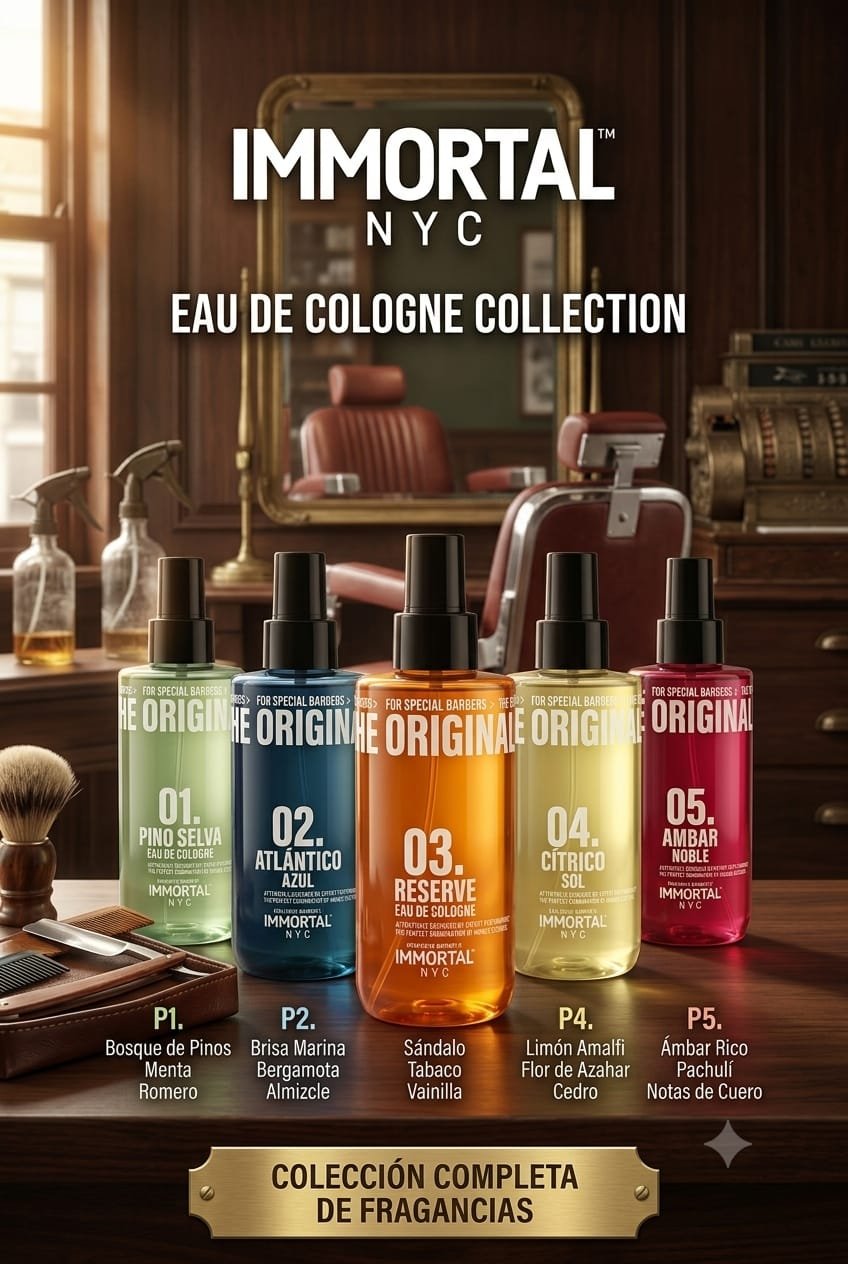 Colección Eau de Cologne Immortal NYC - Fragancias de Autor para el Hombre Moderno