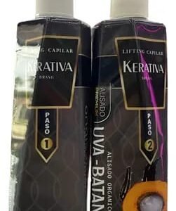 Kit Kerativa Brasil Uva-Batana - Alisado Orgánico y Lifting Capilar