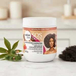 Máscara S.O.S Cachos Salon Line - Reparación Extrema con Óleo de Rícino y Queratina