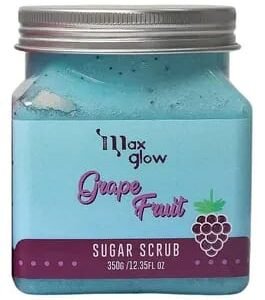 Sugar Scrub Grape Fruit de Max Glow - Exfoliación Dulce y Renovadora
