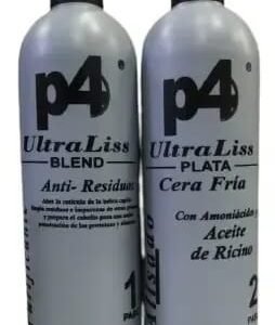 Kit p4 UltraLiss - Alisado Profesional con Cera Fría y Aceite de Ricino