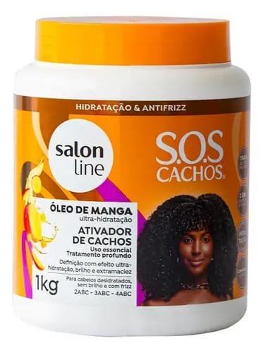 Ativador de Cachos S.O.S Cachos Salon Line - Ultra-Hidratación con Óleo de Manga