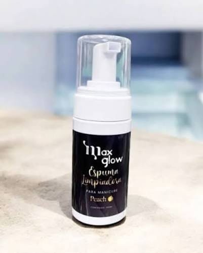 Espuma Limpiadora para Manicure Max Glow (Peach) - Higiene y Frescura Profesional