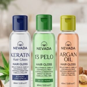 Nevada Hair Gloss - Brillo, Control de Frizz y Versatilidad para Cabello, Piel y Uñas