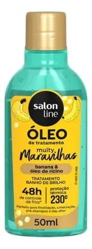 Óleo de Tratamiento Multy Maravilhas Salon Line - Nutrición con Banana y Aceite de Ricino