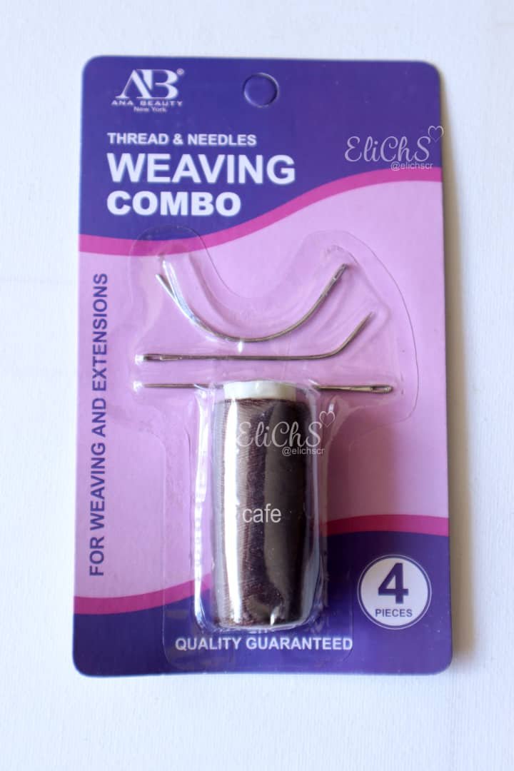 Combo de Hilo y Agujas para Extensiones Ana Beauty - Kit Esencial de Costura Capilar