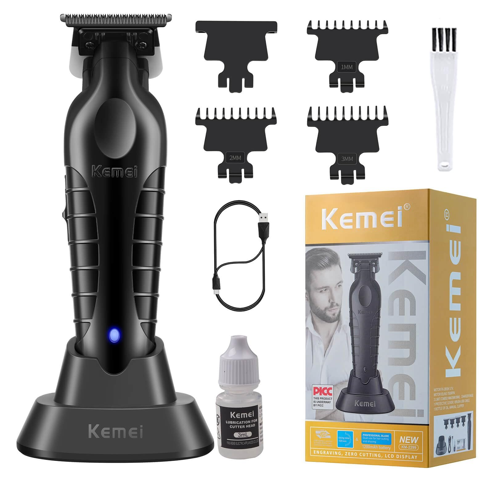 Máquina Cortadora Inalámbrica Kemei - Precisión y Diseño Profesional