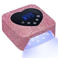 Lámpara UV/LED Inalámbrica con Brillo Rosa