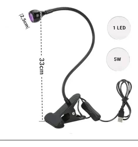 💡 Lámpara de Jelly Flexible con Pinza